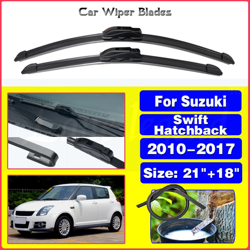 For Suzuki Swift 2 Hatchback 2010 - 2017 AZG GTI Sport Car LHD Front Wiper Blade Windscreen Windshield Window 2015 2016 21