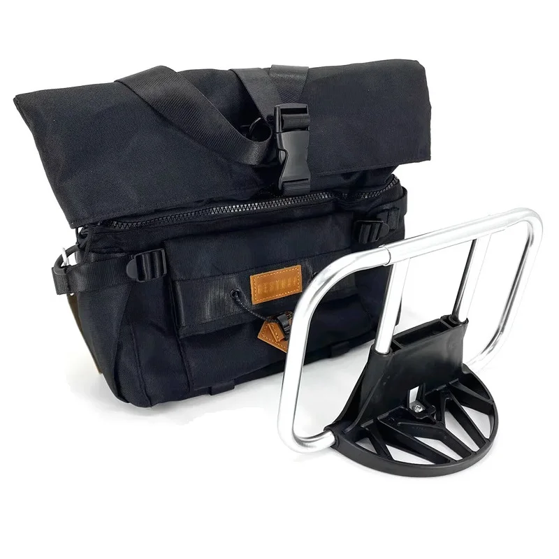 

Велосипедные сумки и корзины для складного велосипедного рюкзака Brompton, передняя изолированная сумка для хранения свежести с кронштейном из алюминиевого сплава