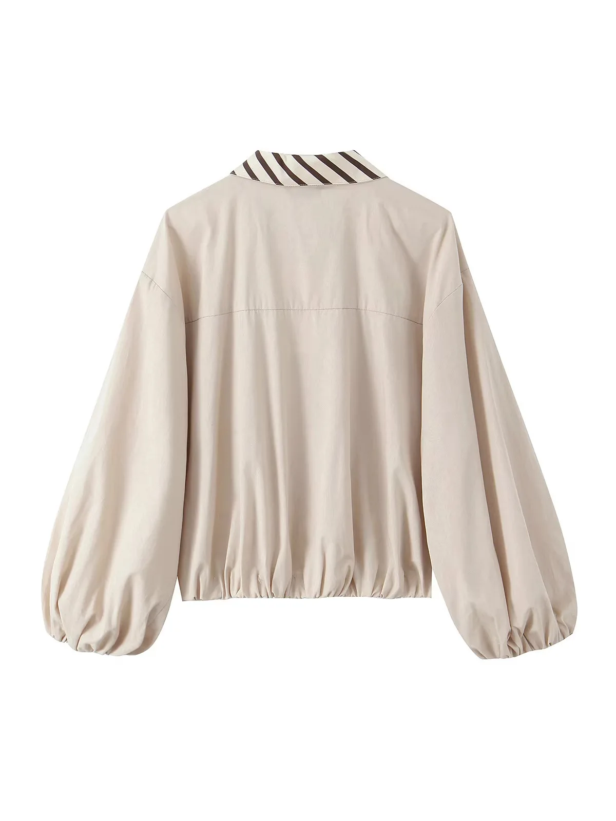 Withered Spring New Women Loose Casual Contrasting Collar Poplin Shirt Woman Clothes Shirts Blouses Women's Clothes Shirts Tops