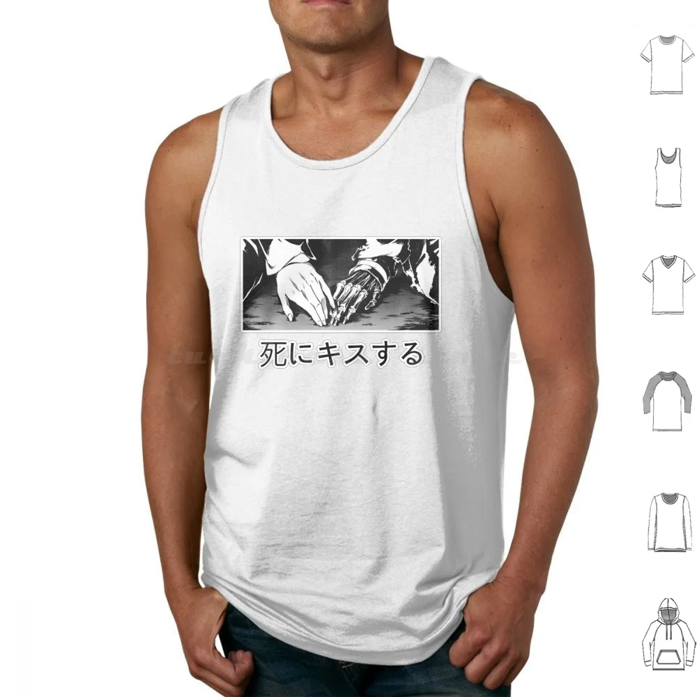 Kiss Death Tank Tops Vest Sleeveless Tokyo Ghoul Manga Anime Kaneki Ken Tokyo Ghoul Shonen Seinen Aesthetic