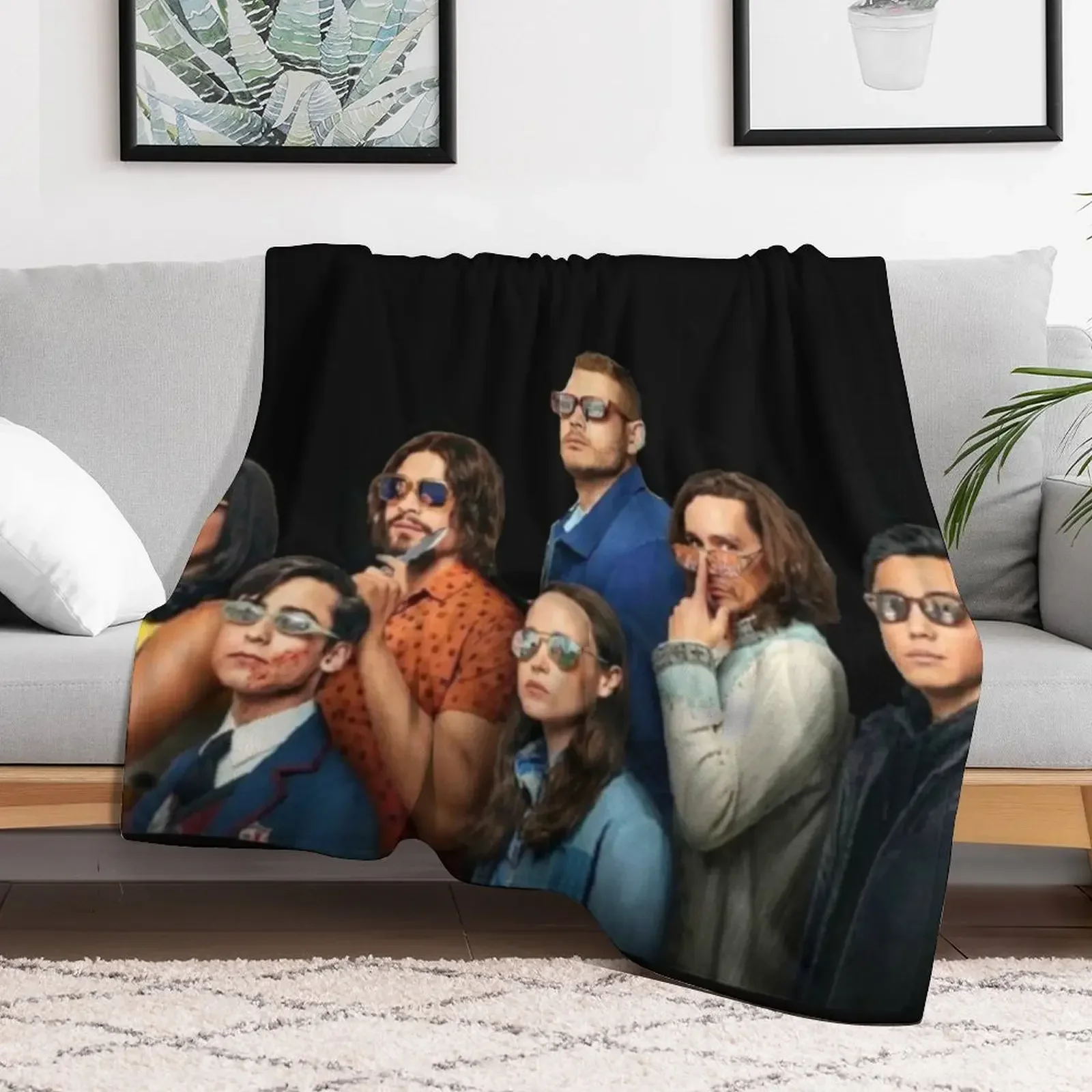 The Umbrella Academy Siblings Throw Blanket Polar valentine gift ideas Blankets