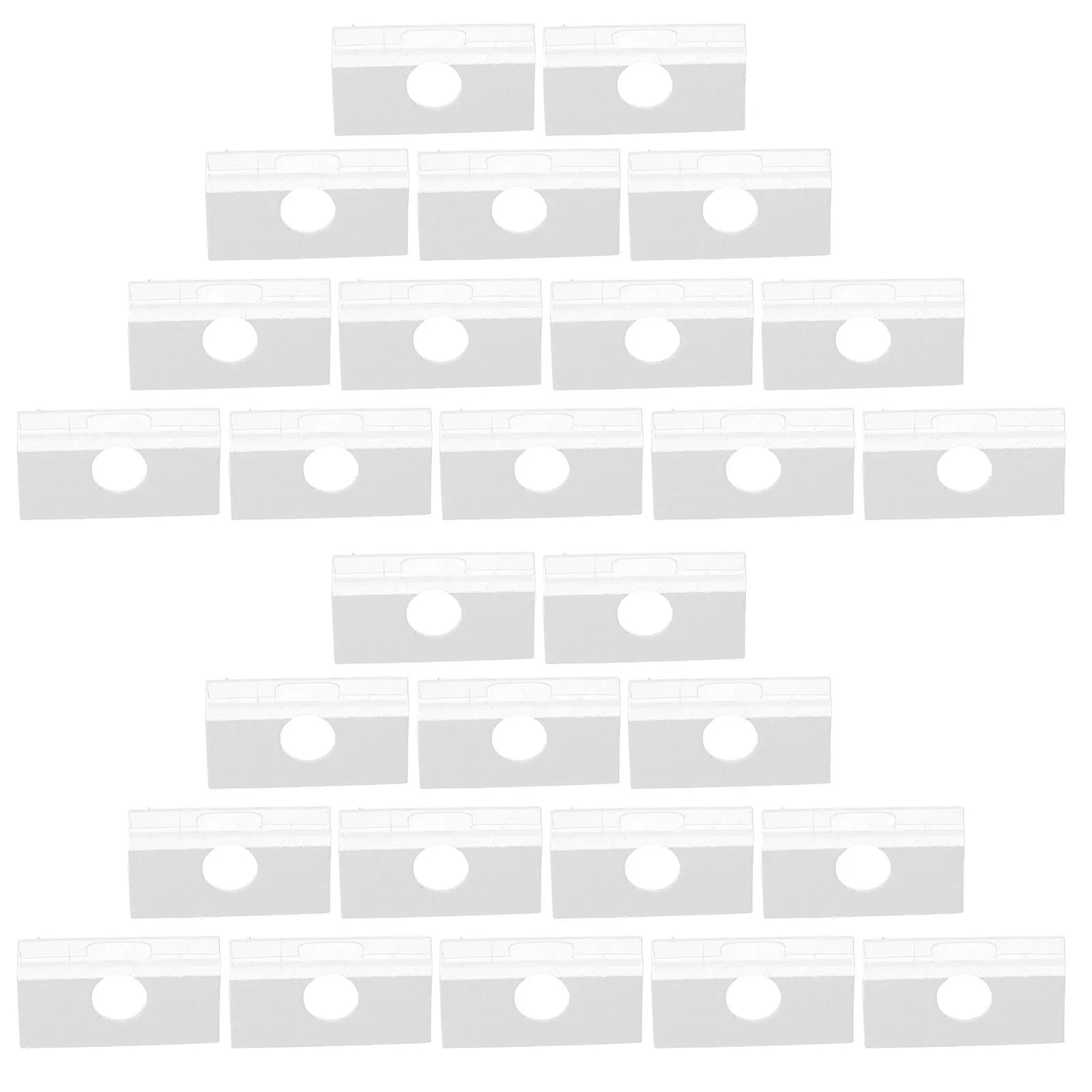 

100Pcs Plastic Adhesive Earring Card Hooks Self-Stick Display Adapter for Jewelry Necklace Bracelet Holder Organizer