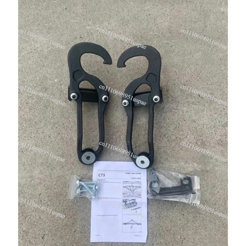 For Front Tow Hooks for 2009-2019 1500 Heavy Duty Towing Recovery Hooks Replace OEM 82210967 68196982AA