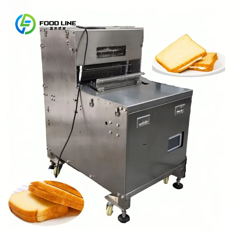 Toast Half Slicer Industrial Automatic High Efficiency Loaf Bread Cutter Factory Production Line FL Custom Wholesale