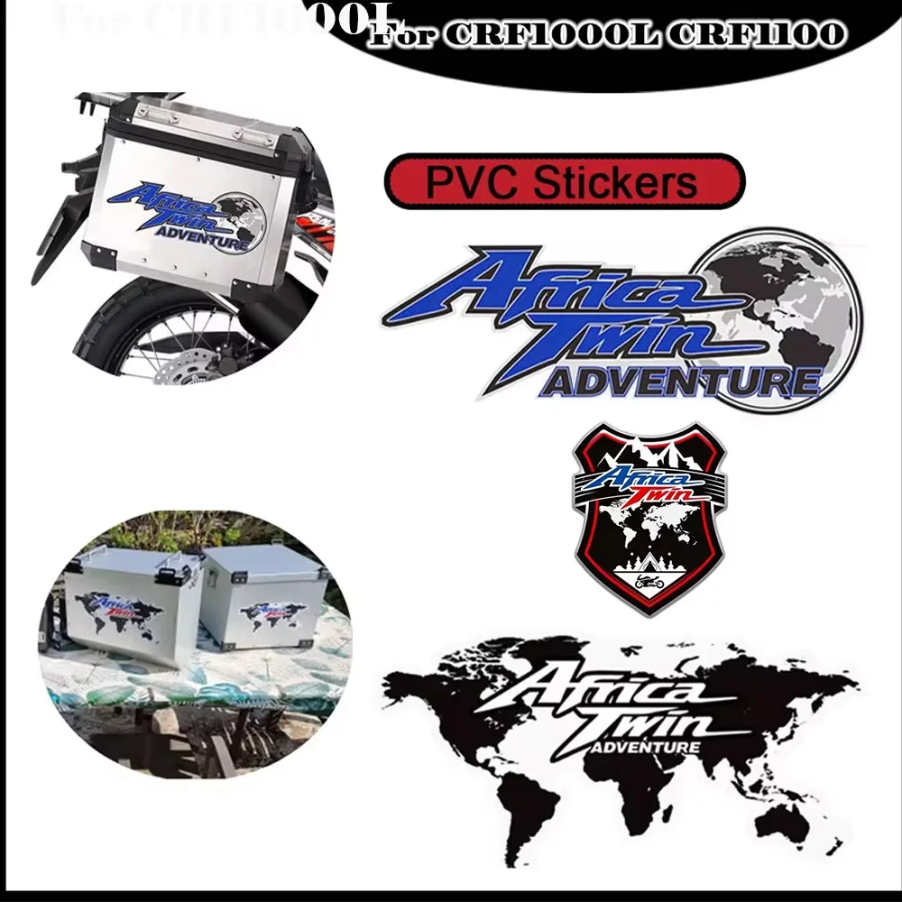 

For Honda Africa Twin CRF1000L CRF 1000 1100 L CRF1100L Adventure Sports Stickers Kit Trunk Luggage Cases Tank Pad Protector
