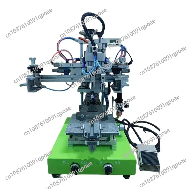 Hot Small Automatic Rotary Screen Printing Machine Semi Automatic Pneumatic Cylindrical Screen Printing Machine for Round Bottle
