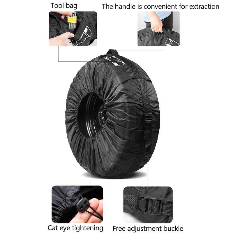 Tire Cover Case Car Spare Tire Cover Storage Bags for Cars Wheel Accessories Portable Wheel Bags