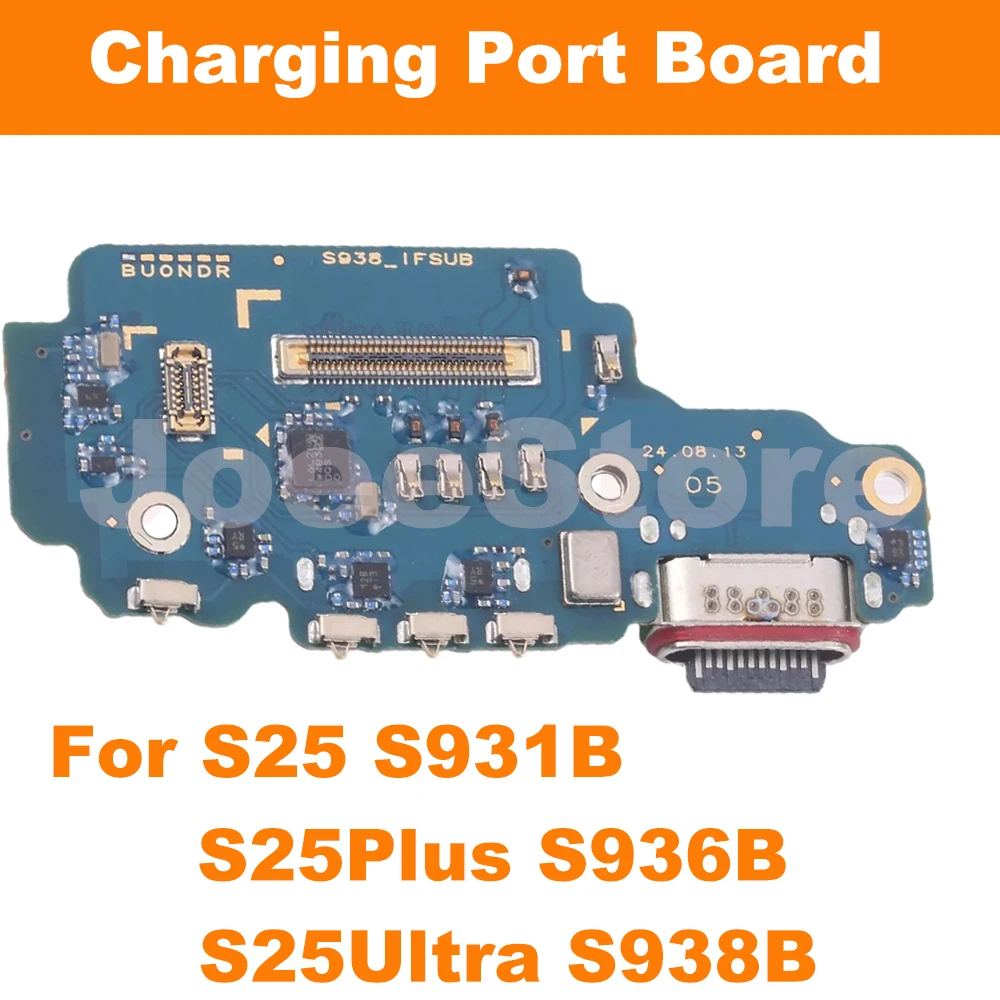 

Плата зарядного порта, гибкий кабель для Samsung S25 S931B S25Plus S936B S25Ultra S938B, док-станция для зарядного устройства, USB-разъем, плата, версия ЕС