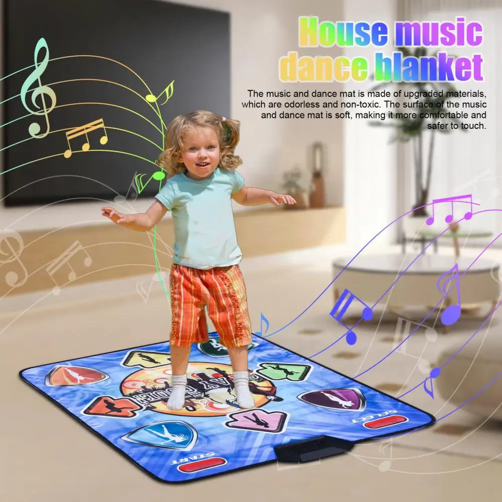 Kids Dancing Pad Electronic Dance Mat for Kids Adults with 3 Game Modes Usb Connectivity Non-slip Design Christmas Gift for Boys