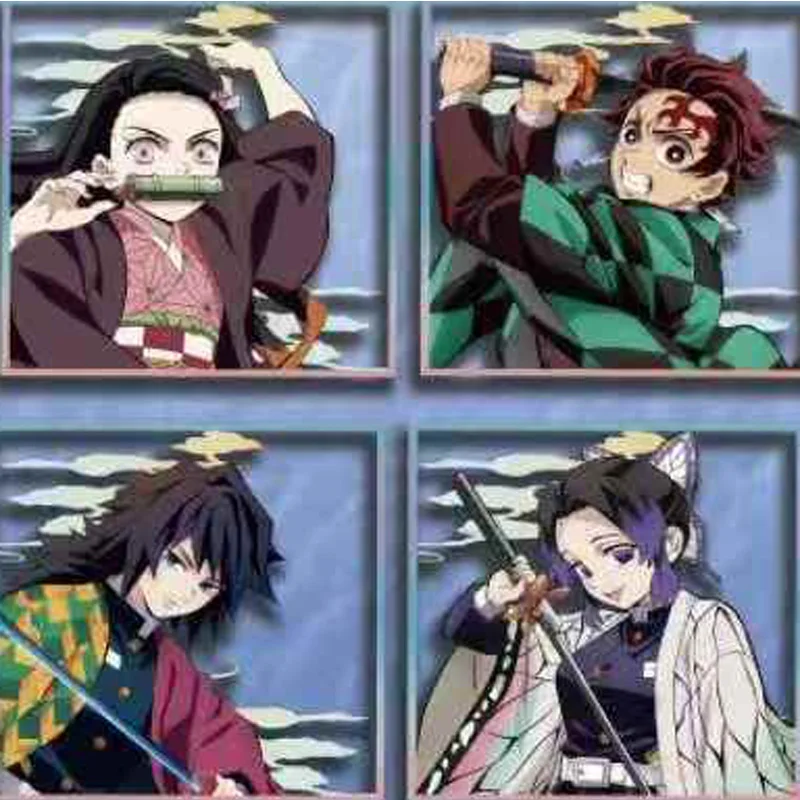 Demon Slayer Anime Acrylic Stand Blind Box Gacha 10x10cm Hashira Collectible Figure