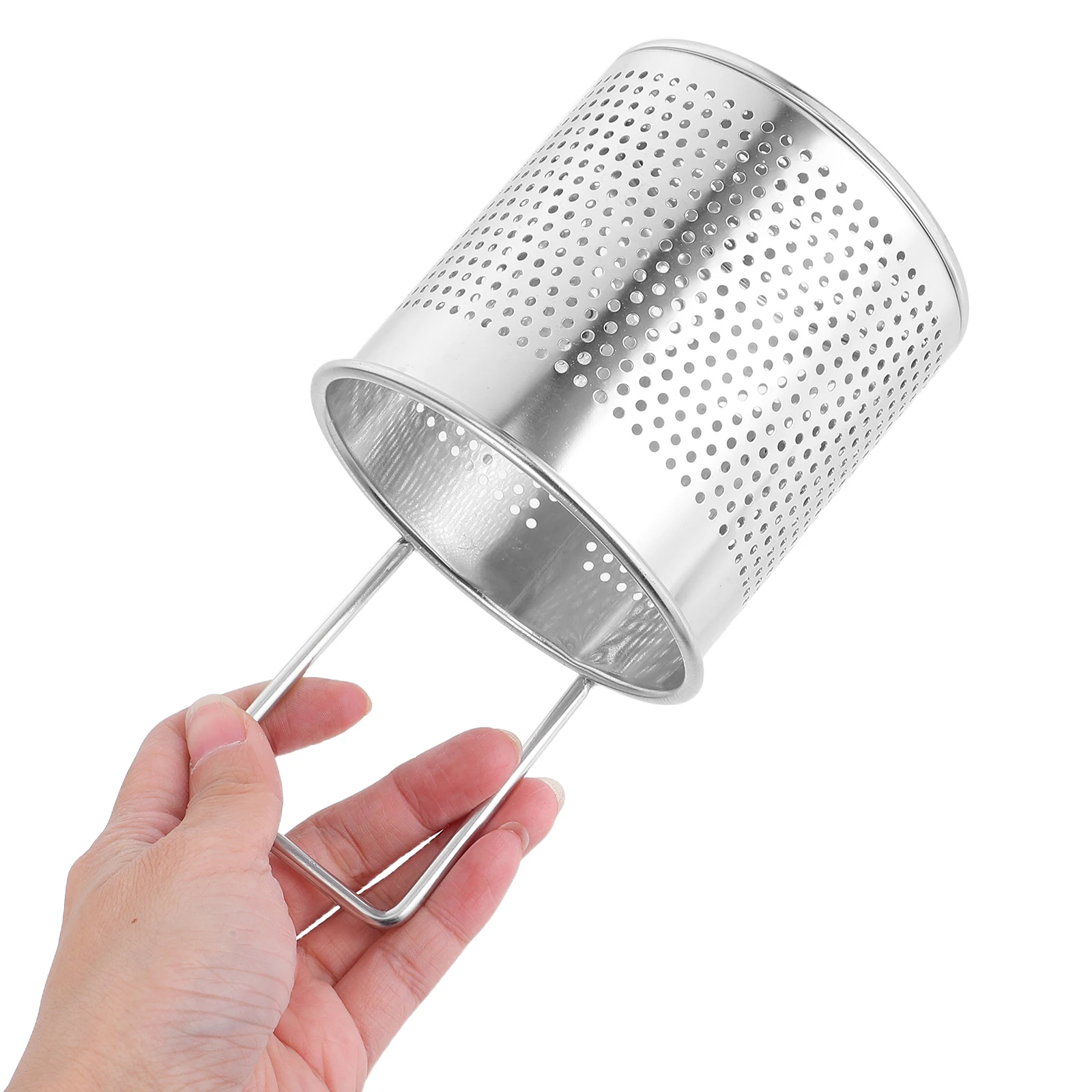 

Hot Pot Basket Frying Strainer Fine Wire Mesh Food Colander Cooking Deep Spider Fryer for with Hook Kitchen Skimmer