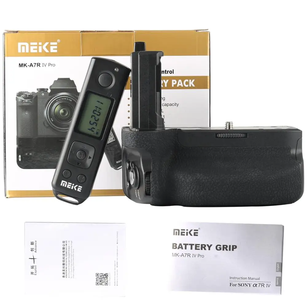 MEIKE MK-A7R IV Pro Battery Grip with wireless remote For a7RIV a7IV a9II A7R4 Camera Battery Grip Holder