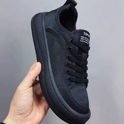 Men's Casual Shoes Breathable Mesh Comfortable Sports Fashion Men Sneakers Lace-up Non-slip Driving Shoe for Men Tenis Masculino