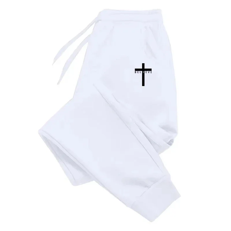 2025 otoño pantalones largos para hombre Otoño e Invierno pantalones de chándal de lana informales para hombre pantalones deportivos suaves pantalones para correr 4 colores patrón 2D