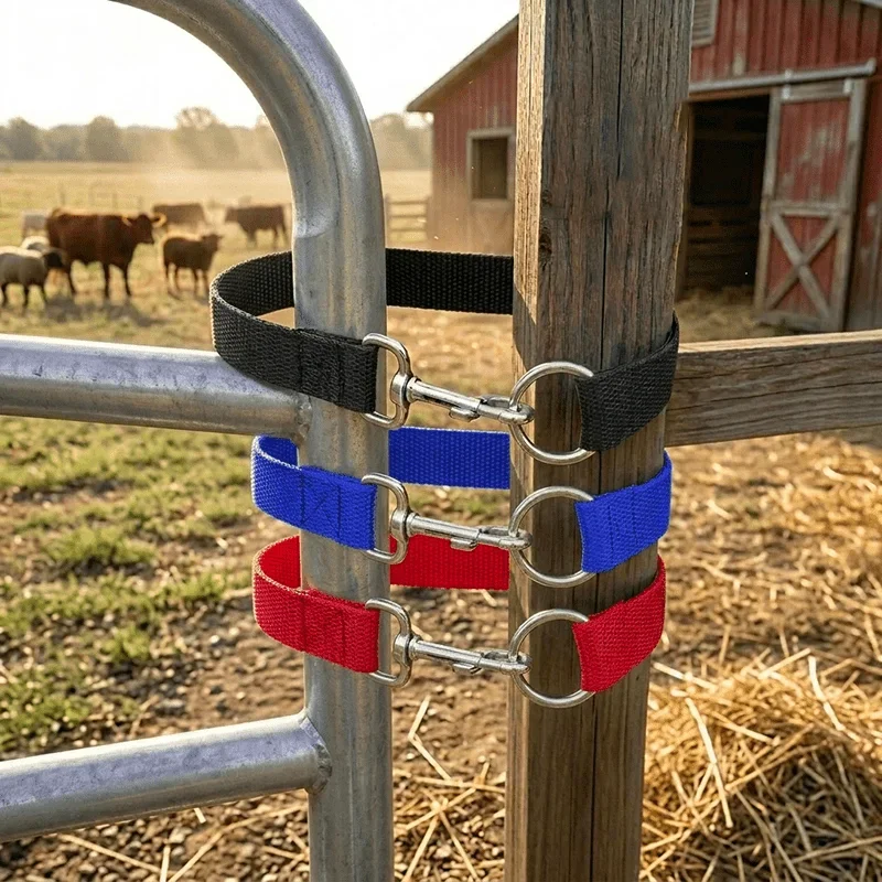 3 Pack  Single Loop Rope Gate Latches Universal Farm Gate Fastener Horse Fence Livestock Fencing Accessory