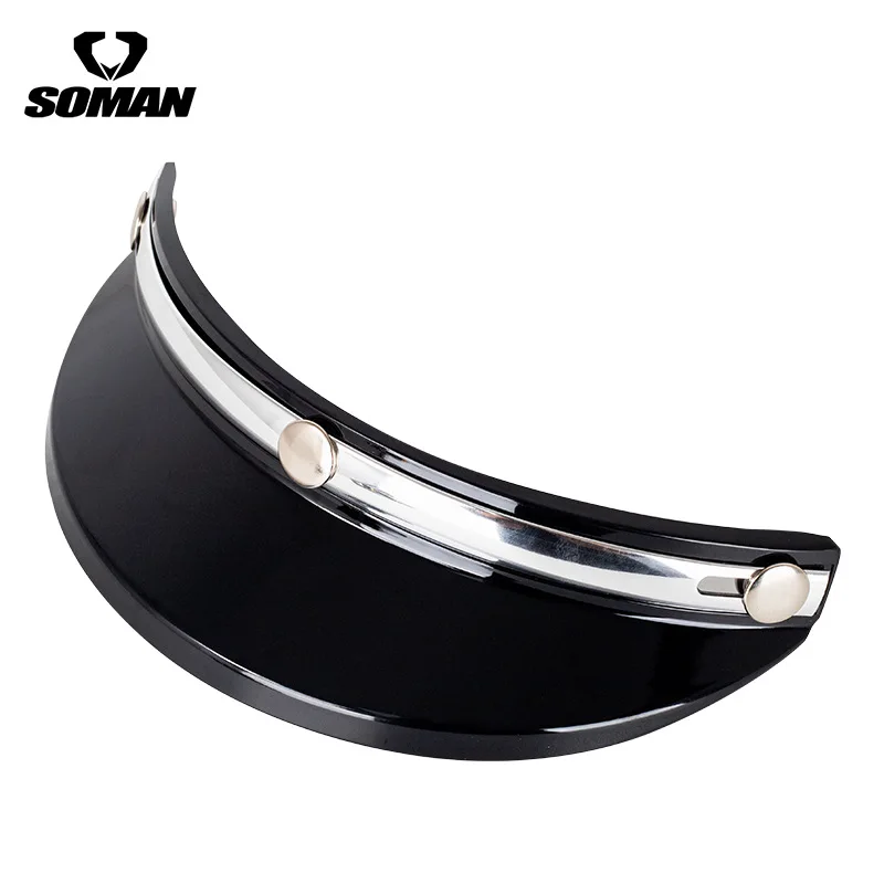 

3-кнопочный козырек для мотоциклетного шлема, ветрозащитная линза для стандартного шлема с 3 кнопками, аксессуары для мотоциклетного шлема с открытым лицом