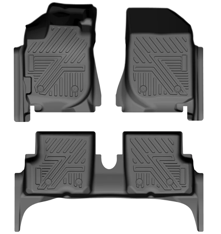 5D TPE Car Floor Mats Eco-Friendly Material Thermoforming Technology Odorless Non-Slip Custom Fit Liners For Renault Logan