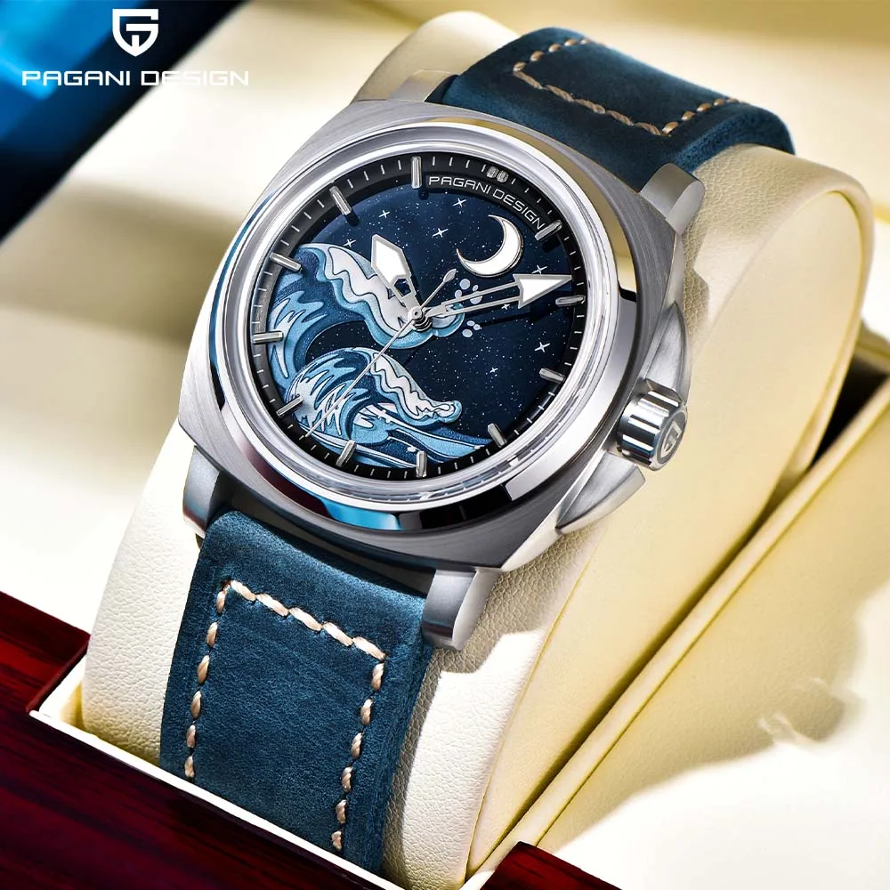 ﻿ PAGANI DESIGN 2024 NEW Fashion Men\'s motion Mechanical Watch Sapphire glass Stainless Steel Waterproof Wristwatch Reloj Hombre