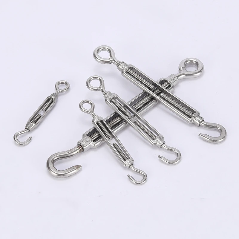 

5PCS M4 OC Type Stainless Steel 304 Hook & Eye Turnbuckle Wire Rope Tension