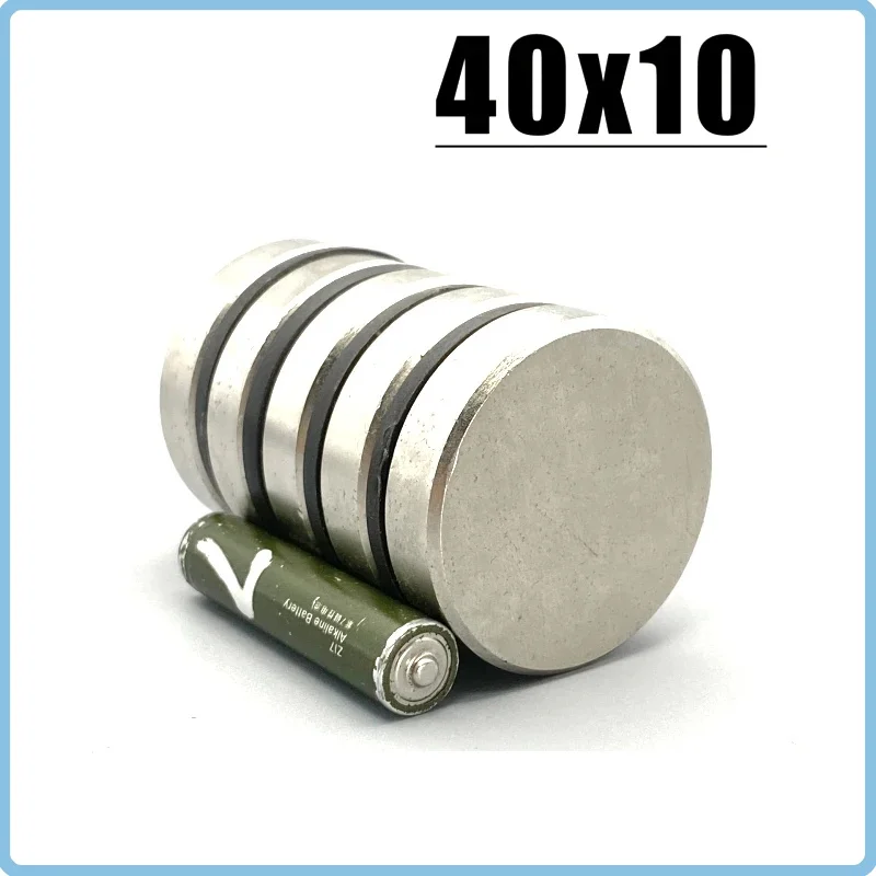 1/2/5Pcs 40x10 Neodymium Magnet N35 NdFeB round Super Powerful Strong Permanent Magnetic Accessory 40mm X10mm for Diy Craft