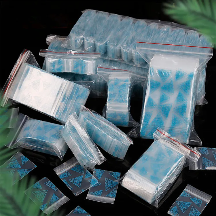 100pcs Plastic PE Mini Zip Lock Storage Bag Resealable Photos Battery Jewelry Trinkets Chains Earrings Gift Packaging Pouches