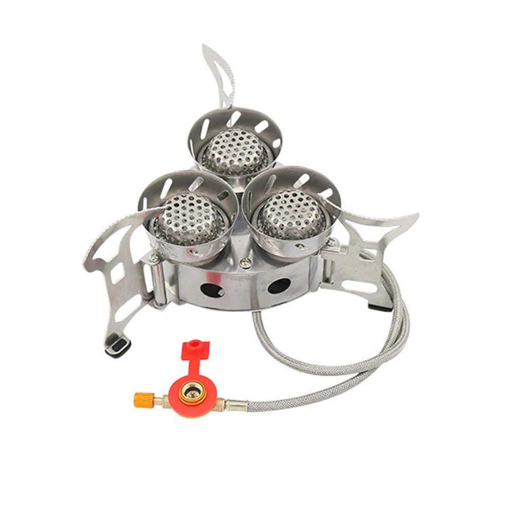 Camping Tourist Burner Big Power Gas Stove Cookware Portable Furnace Picnic Barbecue Tourism Supplies Outdoor recreation