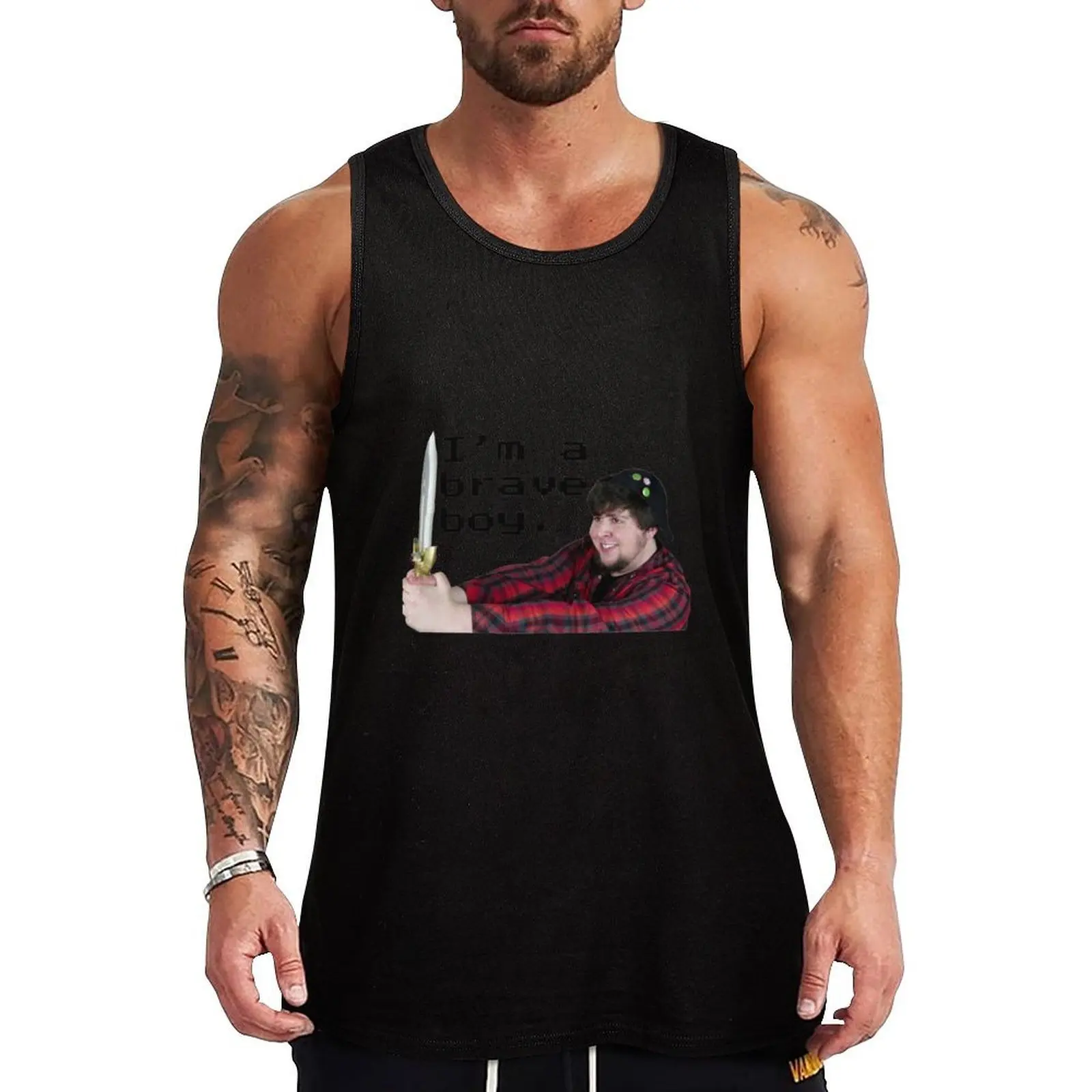 

Game Grumps jontron Tank Top Durable Stretch Tank Top Casual Athletic Sleeveless