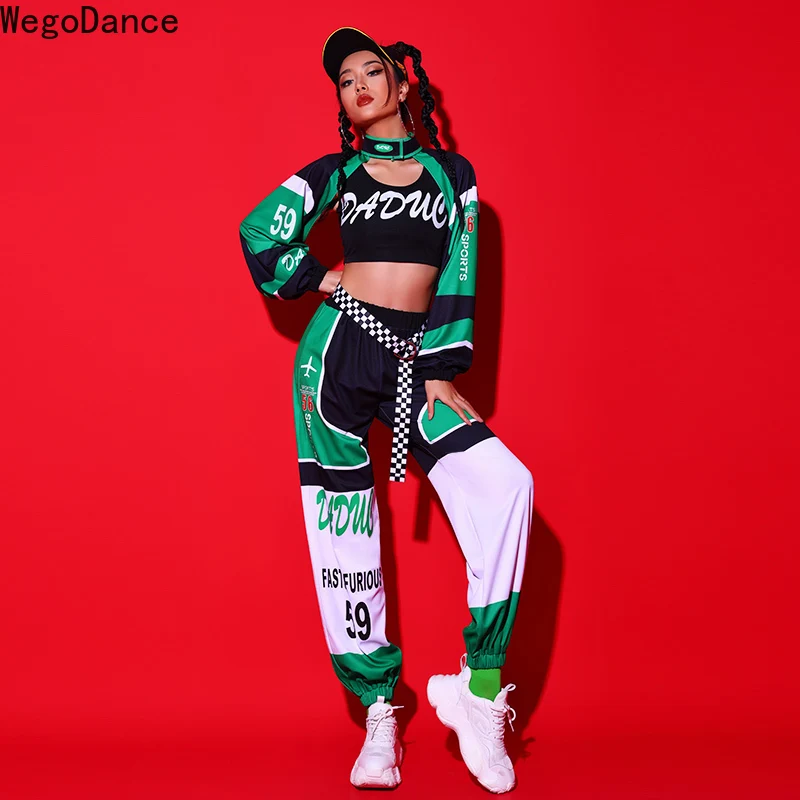 

Женский костюм для рекламных выступлений, одежда для джазовых танцев, модель автомобиля, наряд в стиле хип-хоп для бара DS