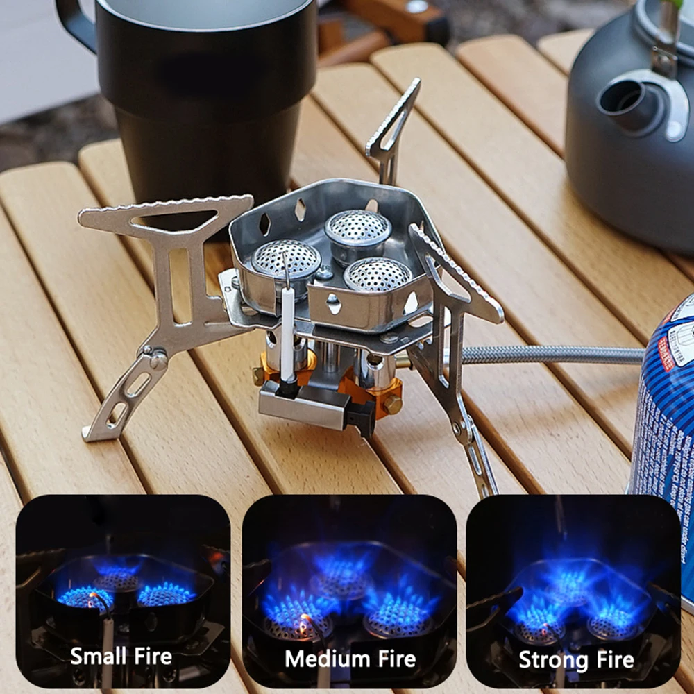 Estufa de cocina de gas para camping, estufas de camping portátiles