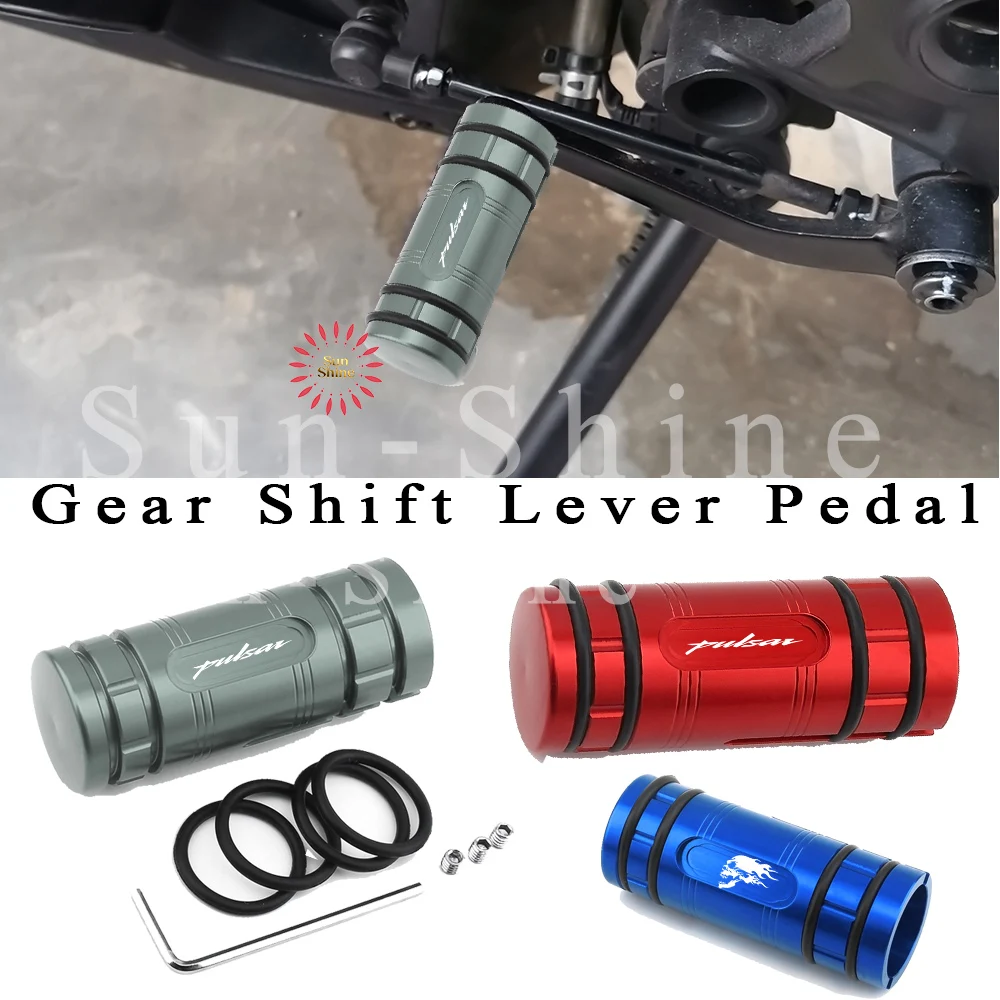 Logo Motorcycle Gear Shift Lever Pedal Tip Extension For Bajaj Pulsar 200 NS/200 RS/200 AS 200RS 200NS 200AS Accessories