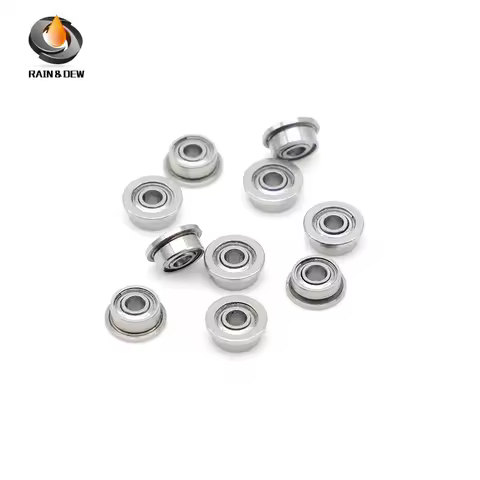 10Pcs ZZ/RS Flange Bearings ABEC-7 Deep Groove Ball Bearing High Quality F695RS F625RS F623RS MF52ZZ MF62ZZ MF63ZZ