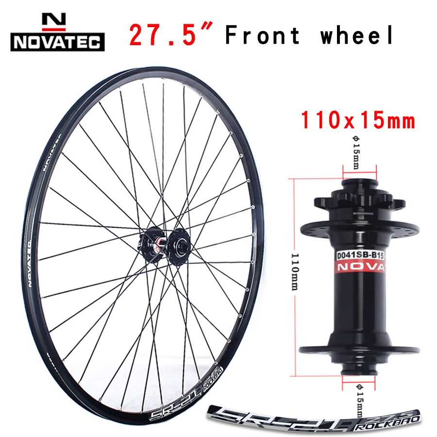 Novatec 26/27.5/29 inch mountainbike wielset D041/D442 15X100/110 12X142/148 7-11 speed 32H schijfrem Thru MTB fietswiel