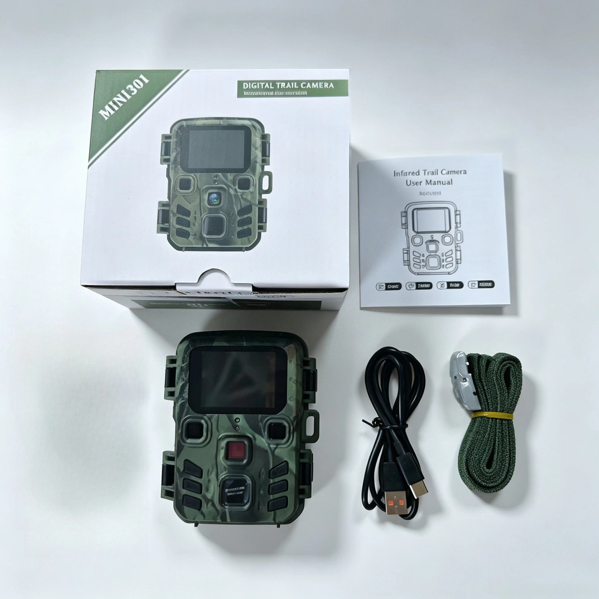Mini Trail Hunting Camera 24MP 1080P 0.5s Motion Trigger Night Vision IP65 Waterproof Wildlife Photo Trap Outdoor Scouting Cam