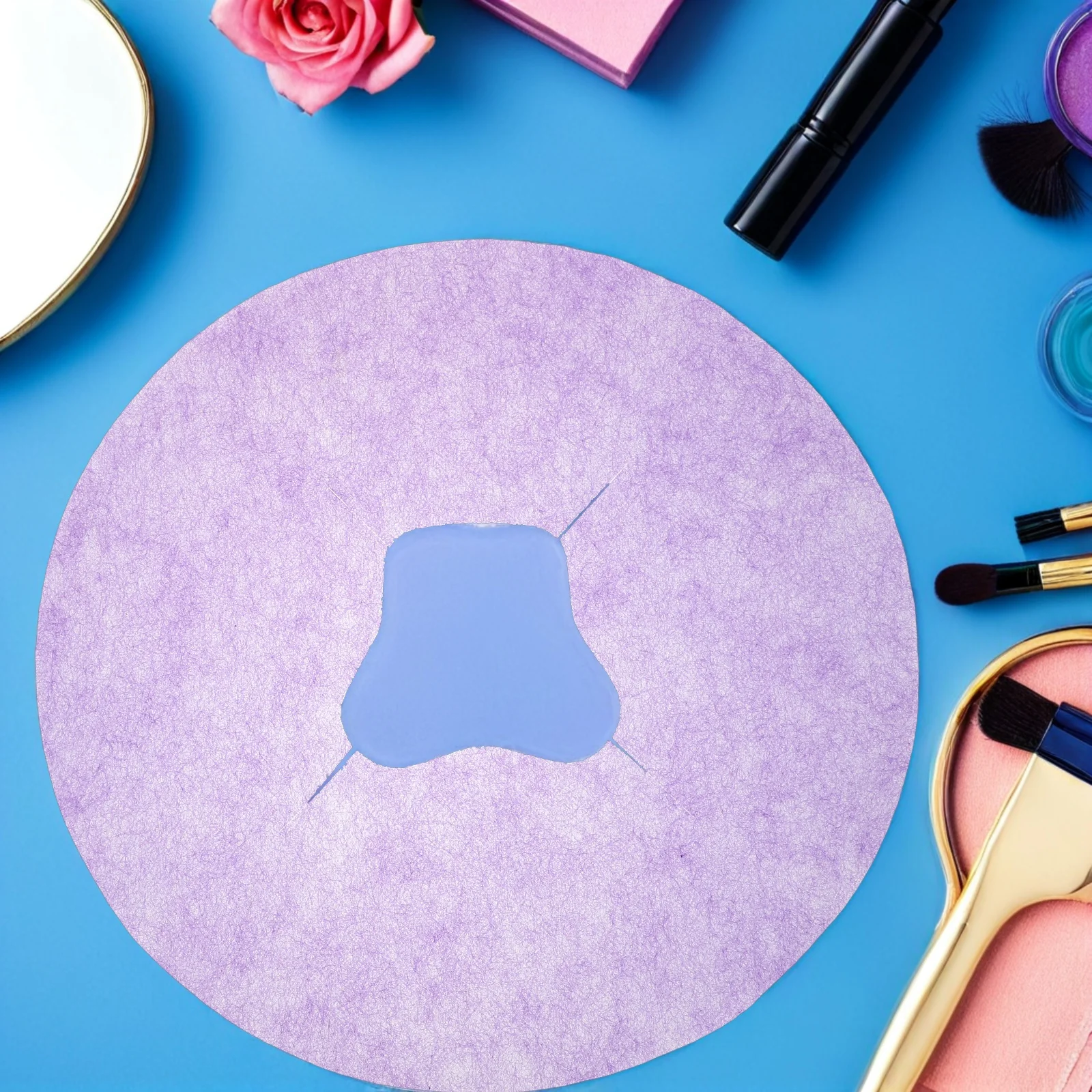 400pcs Disposable Massage Table Face Cover 11-Inch Purple Non Woven Sheets For Spa Facial Chair Beauty Couch Covers Headrest