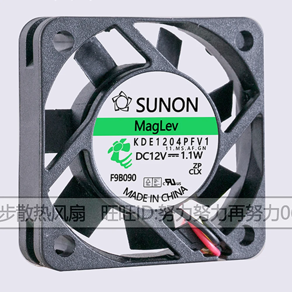 for SUNON maglev cooling fans KDE1204PFV1 4010 40mm DC 12V 1.1W 3 wire fan switch