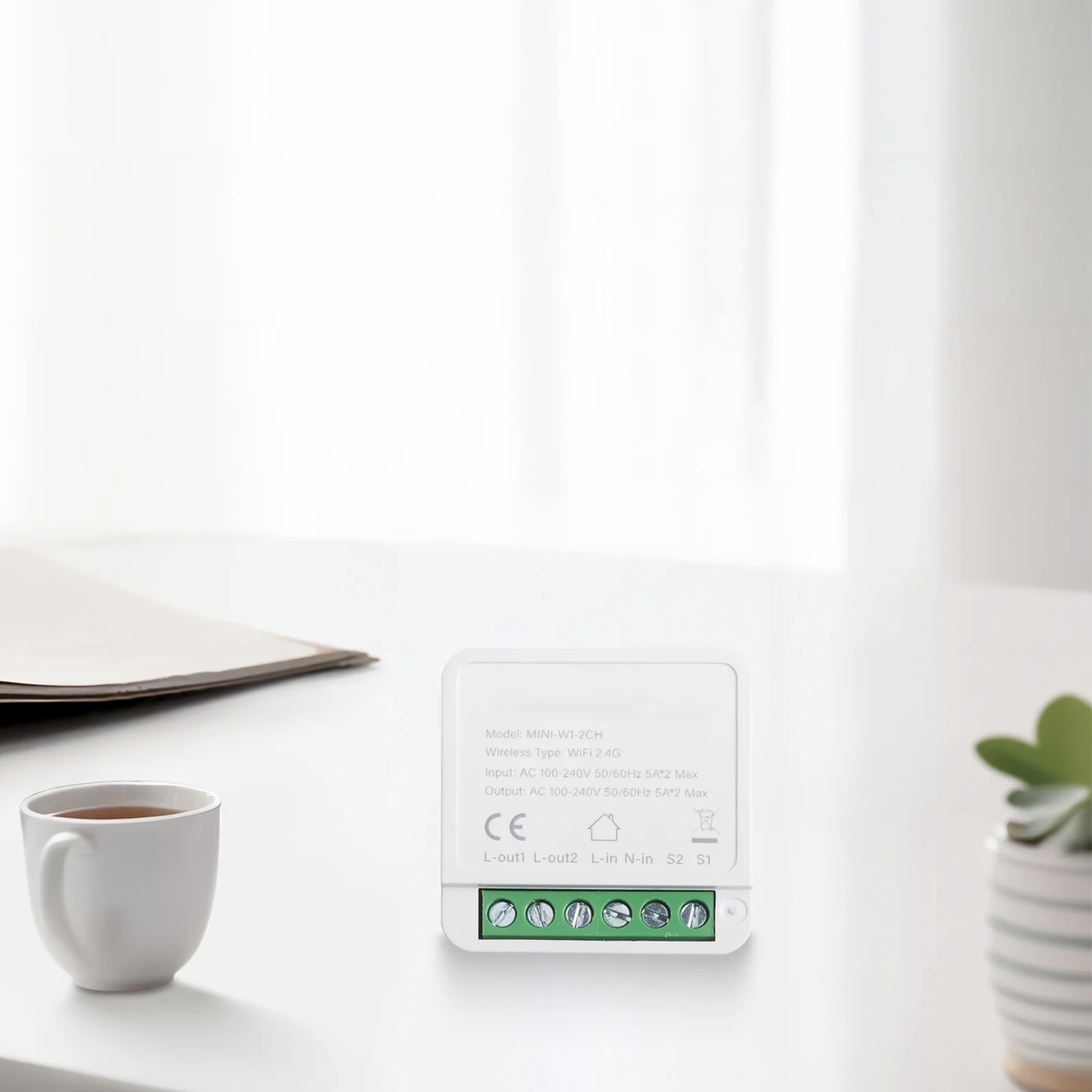 

Модуль управления умным домом 10А, 2-канальный, с Wi-Fi и голосовым управлением через приложение Tuya, для простоты использования