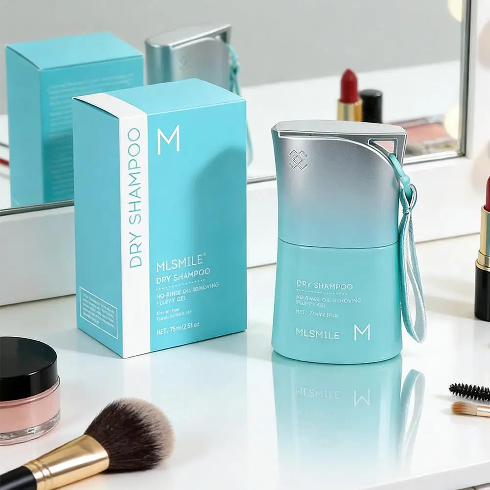 Dry Shampoo Gel For Oil Control Invisible Dry Shampoo Gel Absorb Oil Volumizing No-Rinse Cleansing Gel Instantly Fresh Hair Comb