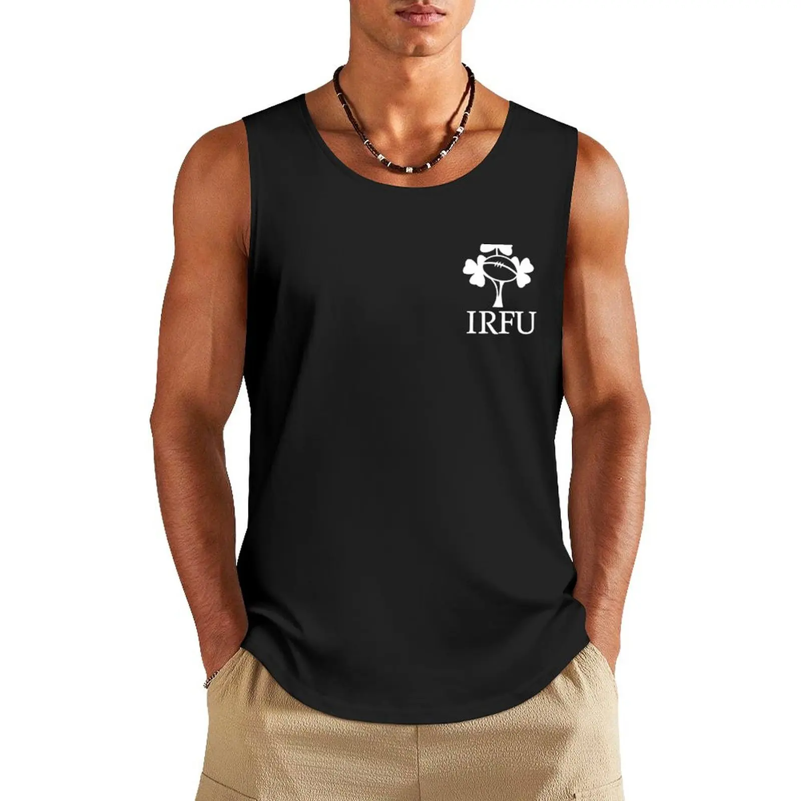 IRISH-IRFU_IRELAND_RUGBY Tank Top Bodybuilding shirt sleeveless vest men men clothing Gym wear