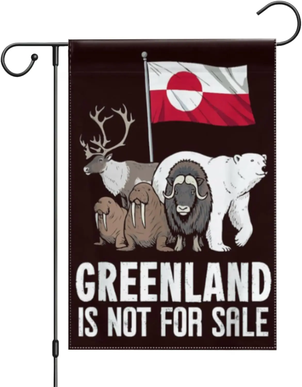 Greenland Not for Sale Greenland Flag Bear Greenlanders Party Supplies Backdrop Wall Decor for Outdoor Indoor House Garden G uui