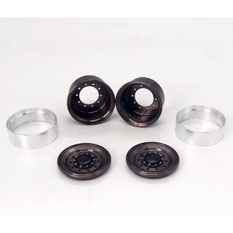 2 Stück JDMODEL Metall-Simulations-XS45-Vorderradnabe für 1/14 RC Truck Scaleclub Lxy/RC Achse Auto JDM-193 RC Zubehör – Detail 2