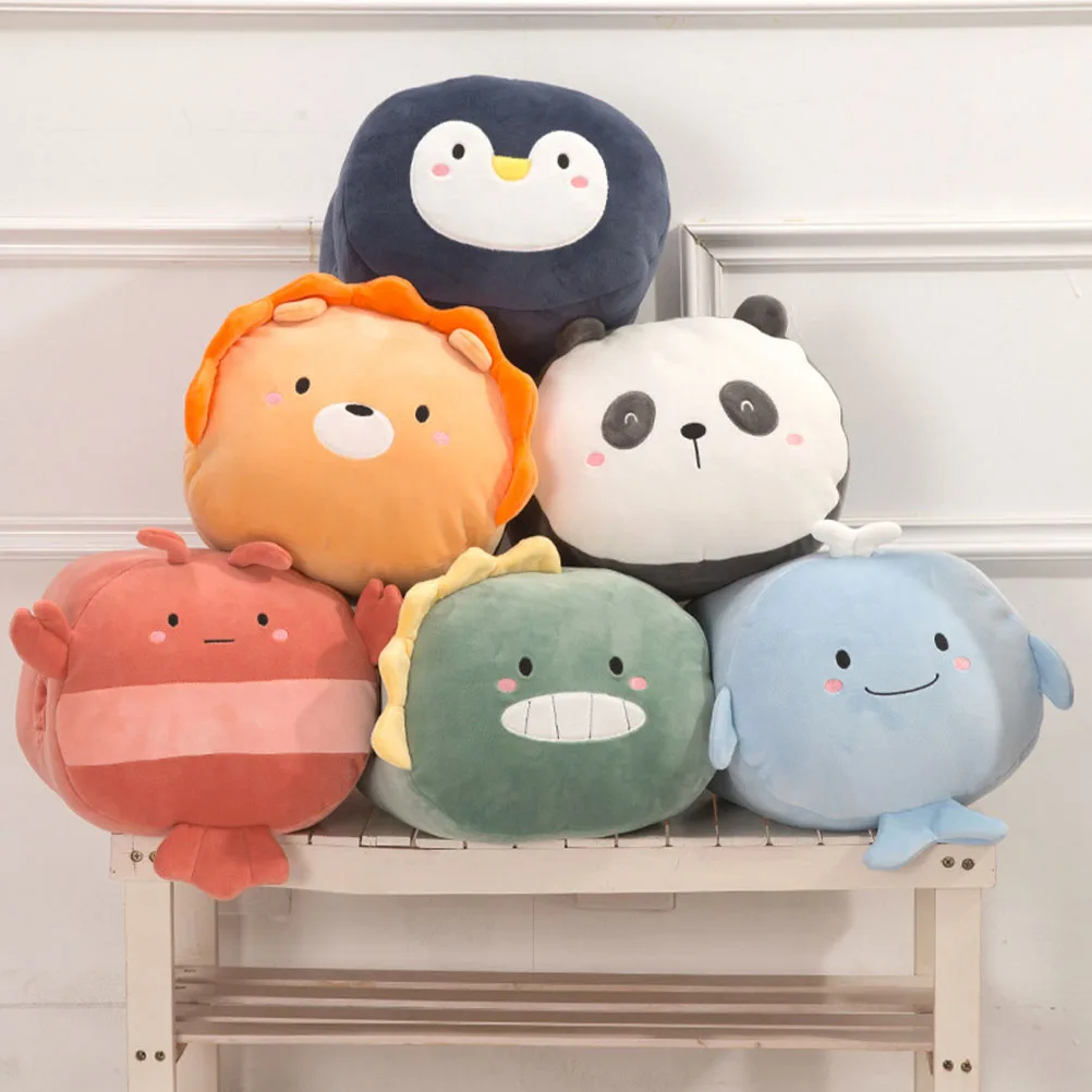 Creative Throw Pillow Decorative Cartoon Cushion Hand Warmer Stuffed Soft Comfortable For Home Living Room Bedroom Office Use