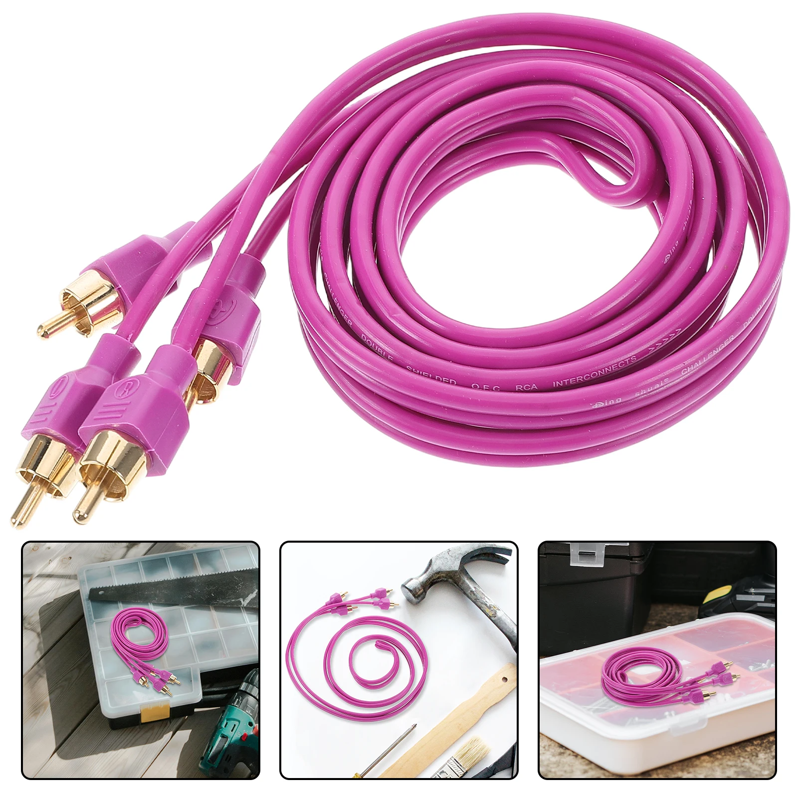

Copper Car Wire Kit Subwoofer Speaker Long Length Power Cable For Vehicle Durable Easy Installation Reliable Sound Clear Audio