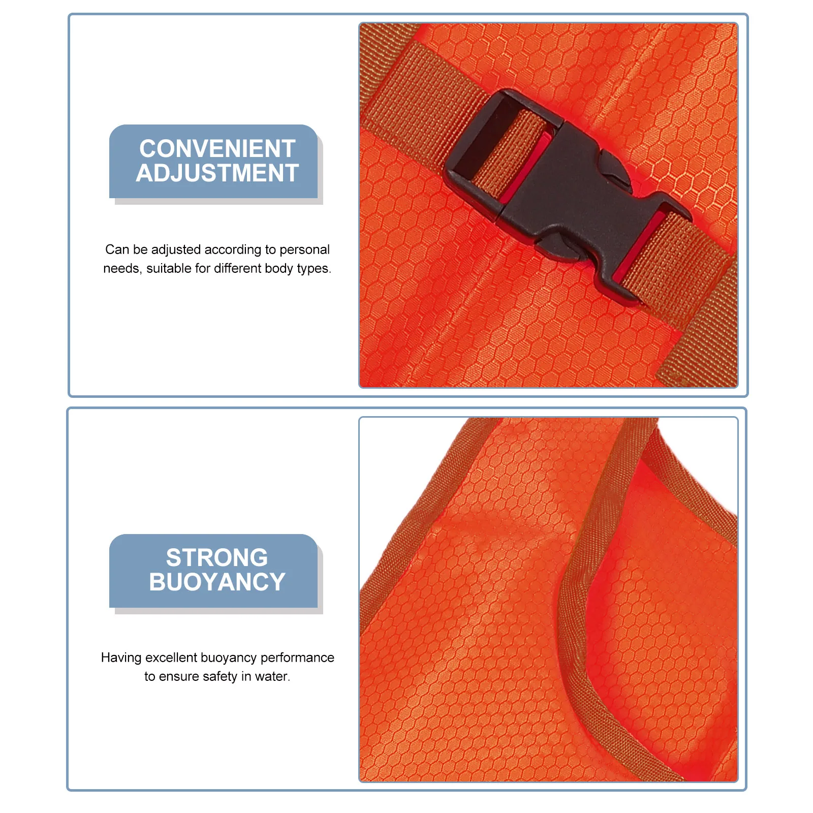 

Jacket Buoyancy Vest for Adults Running Vests PVC Jackets Bright Adjustable Safety Reflective High Visibility