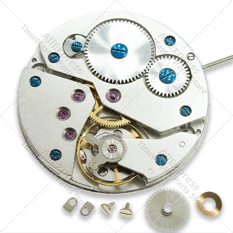 Assista Hand Winding Movement for Seagull, Reparação de relógios, 17 Jewels, Data às 6 horas, Movimento Mecânico, ST3620, 6498