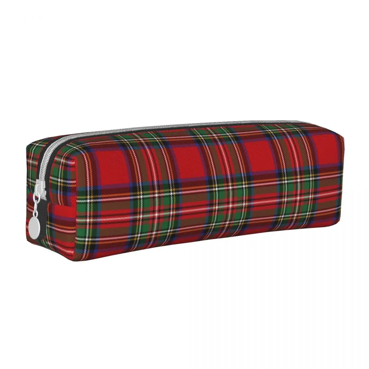 

Tartan Clan Stewart Plaid Black Red Check Pencil Case Fun Pen Holder Bag for Student Big Capacity Office Gifts Pencilcases