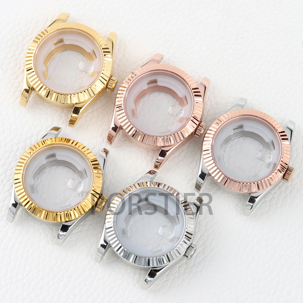 

33mm NH05 Watch Case Sapphire Stainless Steel for NH05/NH06 Movement 25mm Dial DATEJUST Women's Watch Case Strap Accessories