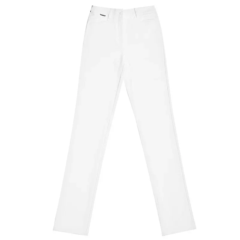 PGM golf clothing women's trousers high waist straight tube light absorption and heating warm pants elastic and thin sports