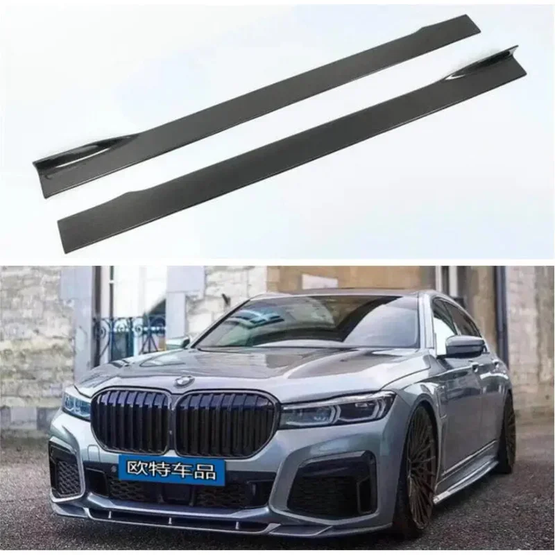 For BMW 7 Series G11 G12 G13 2019 2020 2021 2022 Side Panels Body Skirts Kit lip Cover Carbon Fiber