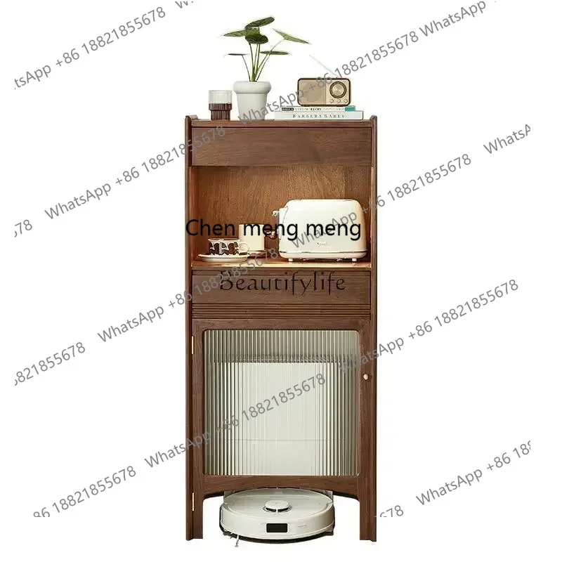 style NEWNordic solid wood sweeping robot cabinet guest restaurant storage TV side cabinet ss 8617