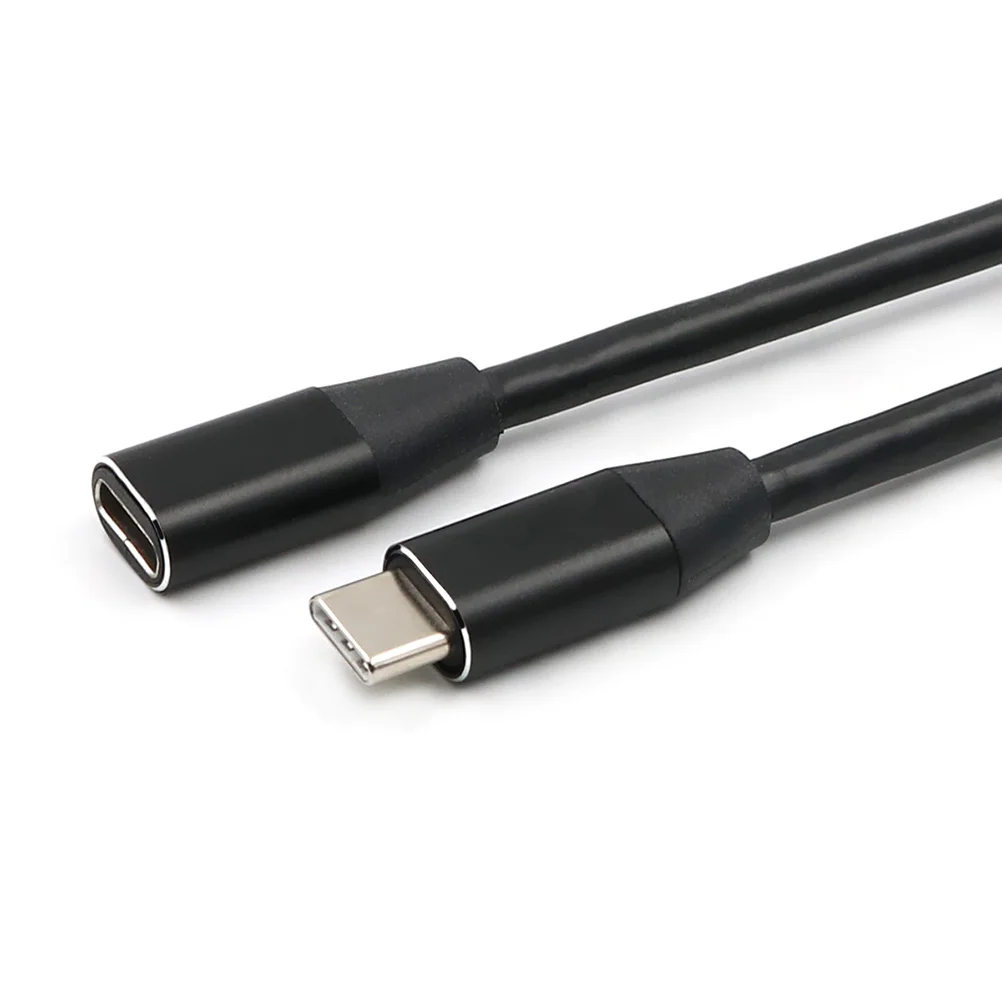

1Pcs 1M Type-C Extension Cable USB 3.1 Bi-Directional Male to Female Adapter for Portable Devices Use Black